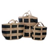 Jute mand streep L